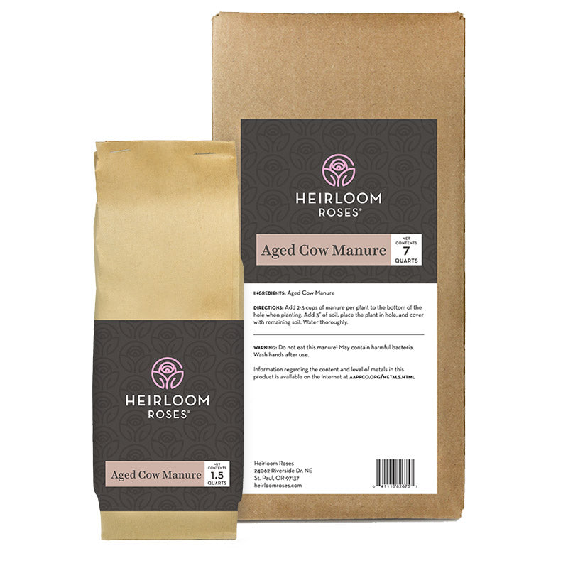 Heirloom Fine Gardening 100 Natural Aged Cow Manure Heirloom Roses