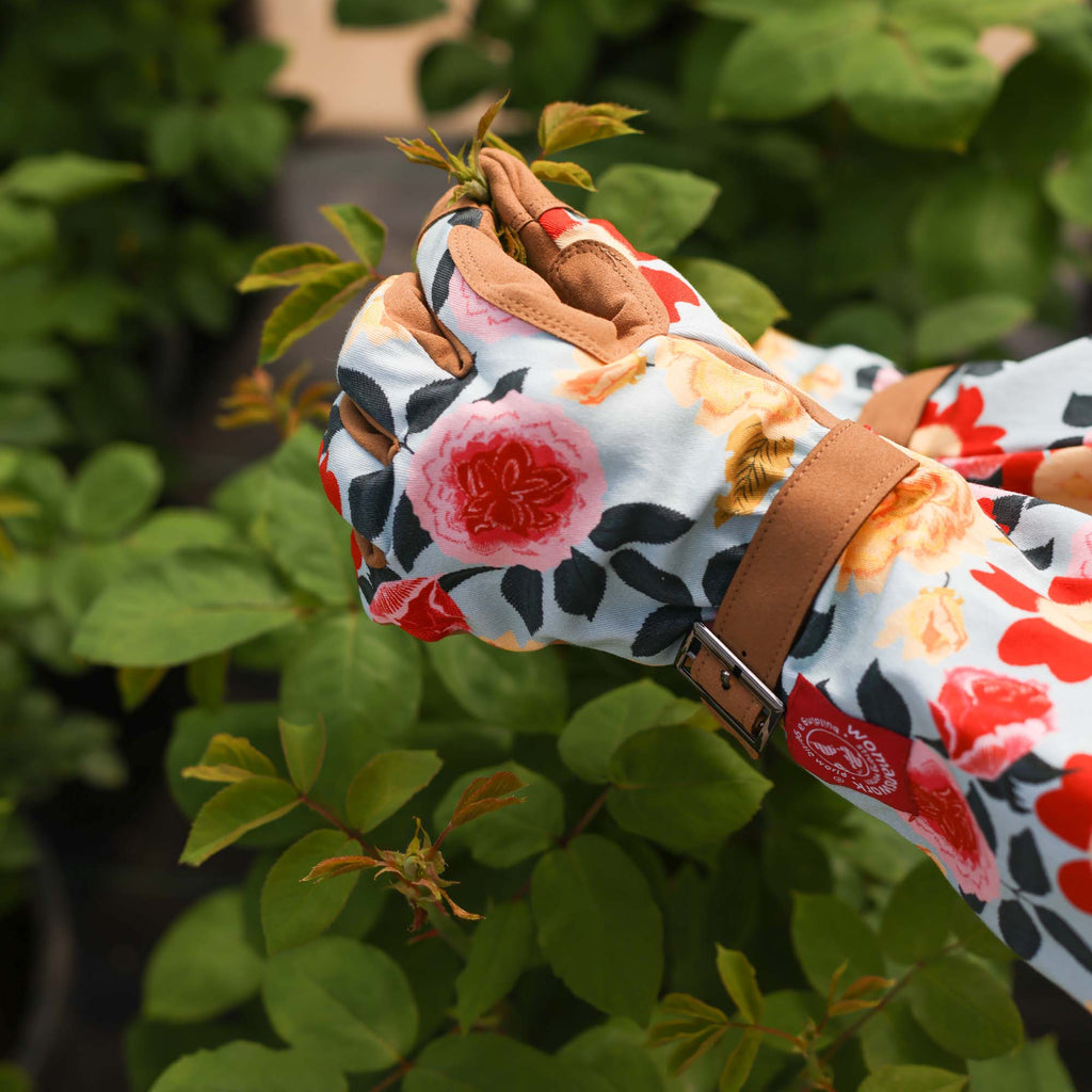 long arm gardening gloves Floral Arm-Saver Garden Gloves Medium / Woodland Garden