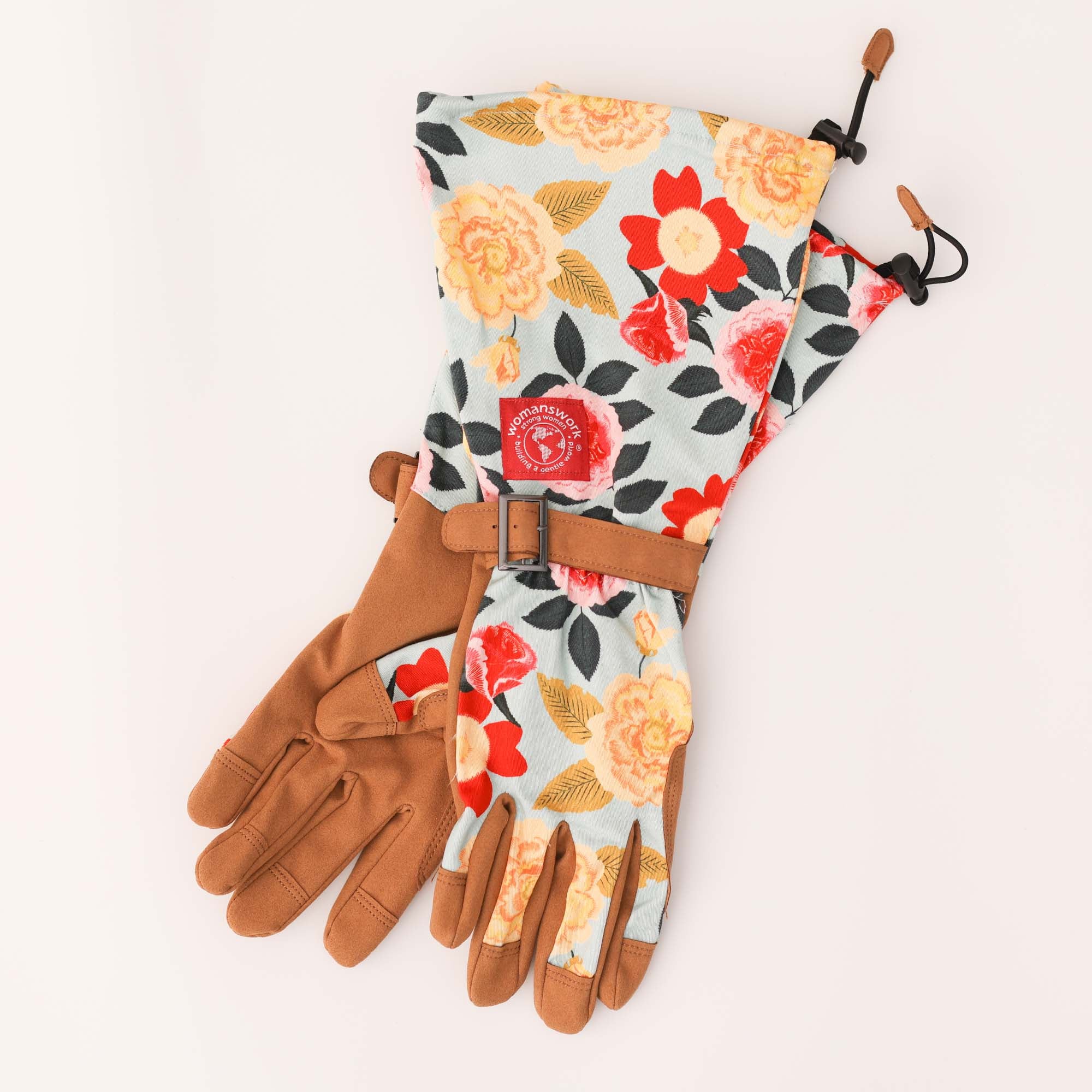 Floral Arm-Saver Garden Gloves
