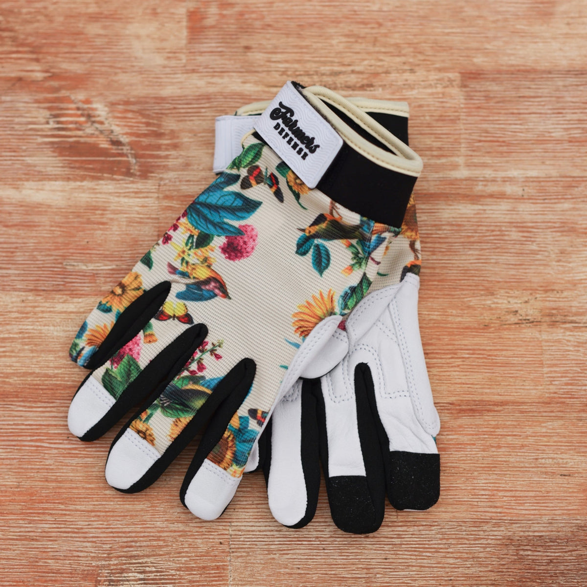 Leather Garden Gloves with Touchscreen Capability