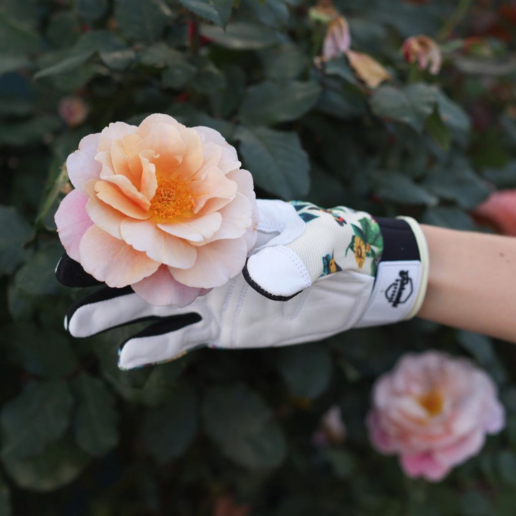 Leather Garden Gloves with Touchscreen Capability