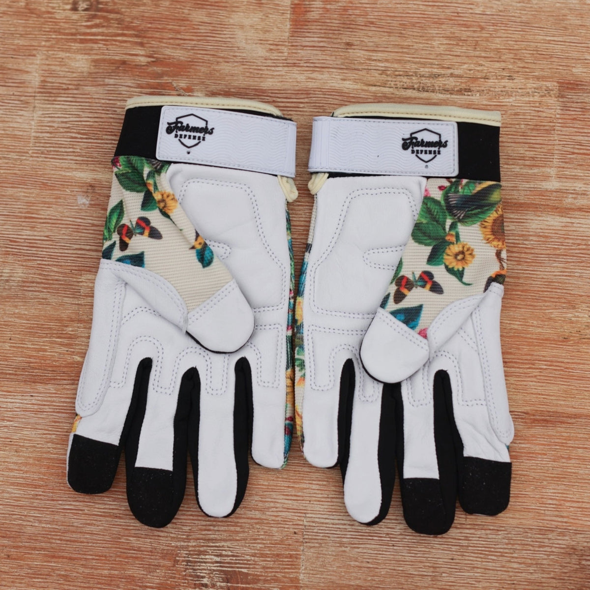 Leather Garden Gloves with Touchscreen Capability