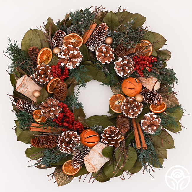 Cinnamon and Citrus Dried Wreath