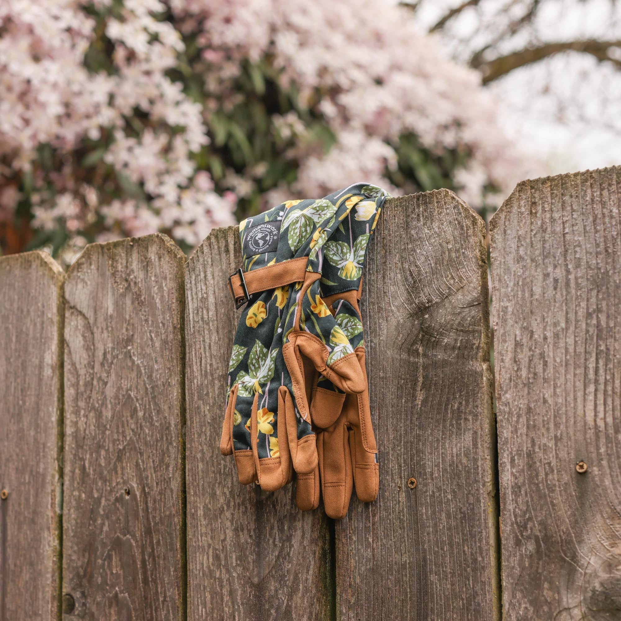 Floral Arm-Saver Garden Gloves