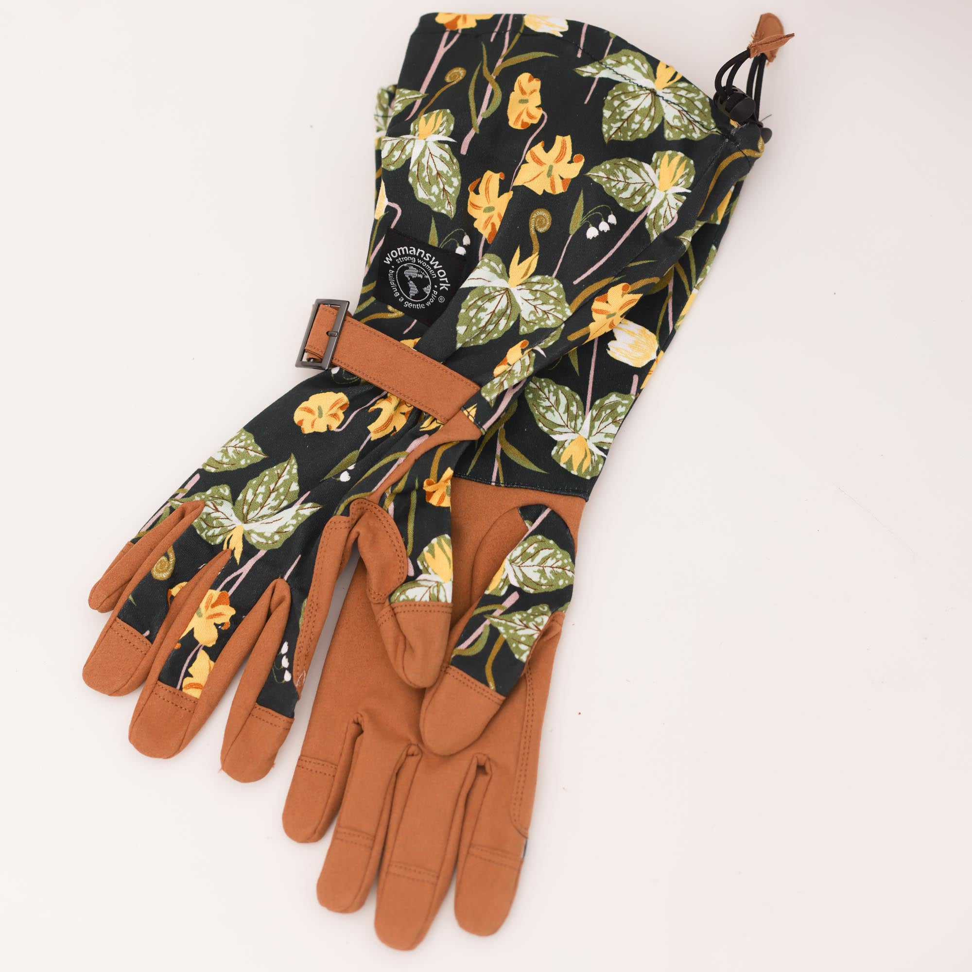 Floral Arm-Saver Garden Gloves