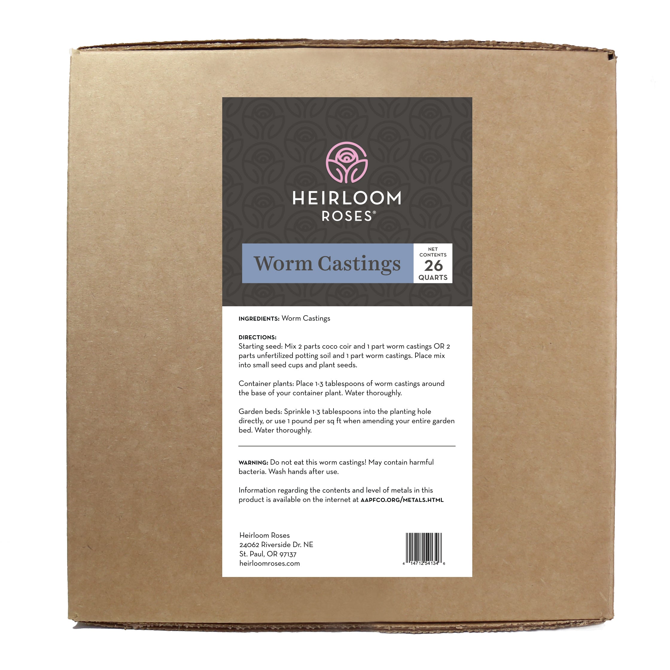 Heirloom Roses Worm Castings